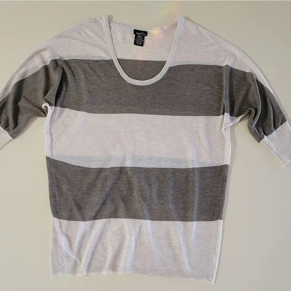 Rue21 Stripe Dolman Sleeve Sweater